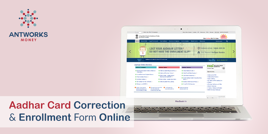 Aadhar Card Correction and Enrollment Form Online